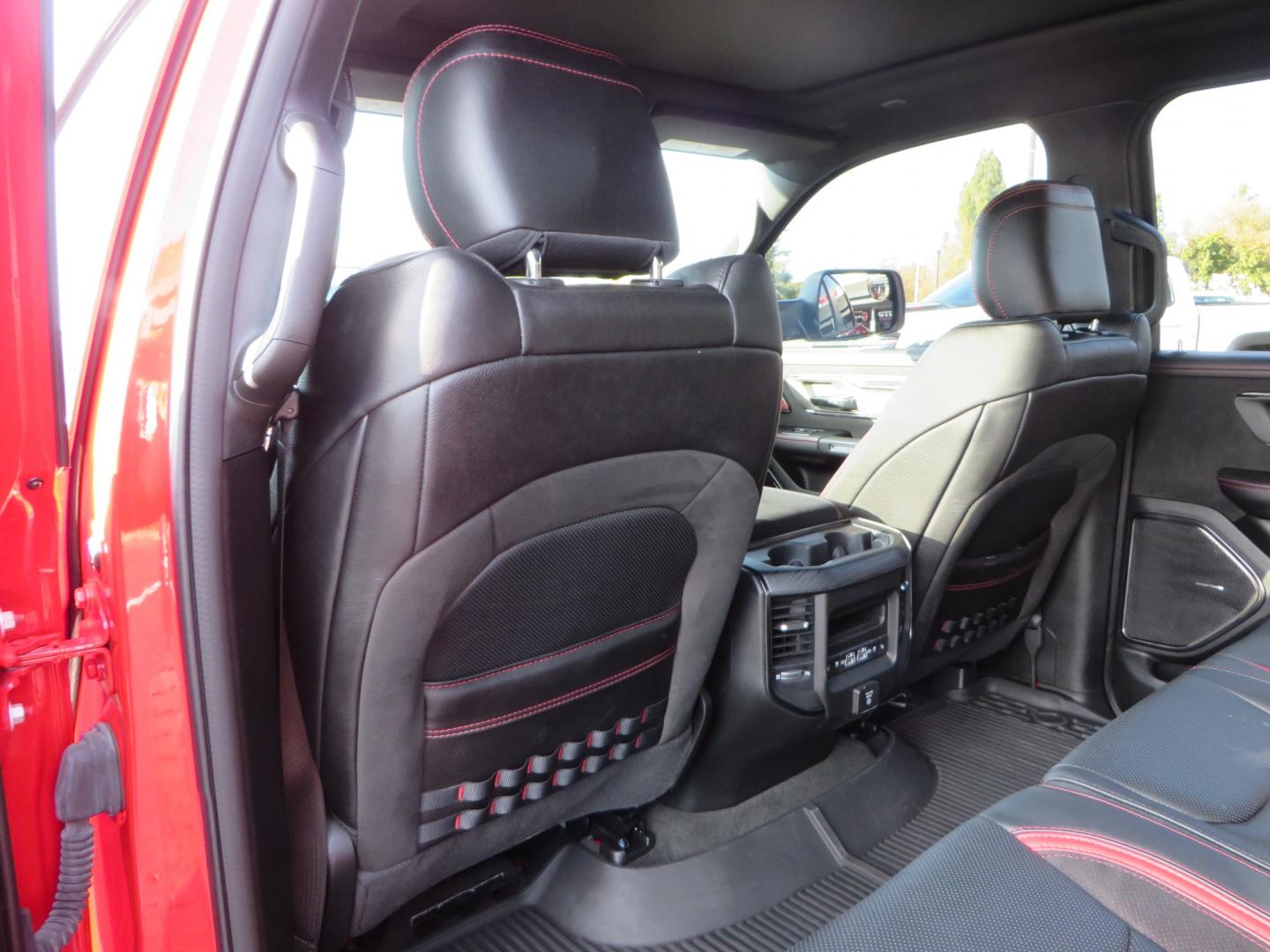 2023 Red /BLACK RAM 1500 Ram 1500 TRX Crew Cab 4x4 (1C6SRFU9XPN) with an 6.2L Supercharged HEMI V8 SRT engine, 8 Speed Auto 8HP95 transmission, located at 2630 Grass Valley Highway, Auburn, CA, 95603, (530) 508-5100, 38.937893, -121.095482 - Must see TRX featuring Eibach front and rear springs, 18" Method NV double black wheels, 37" Nitto Ridge Grappler tires, and window tint. - Photo#47